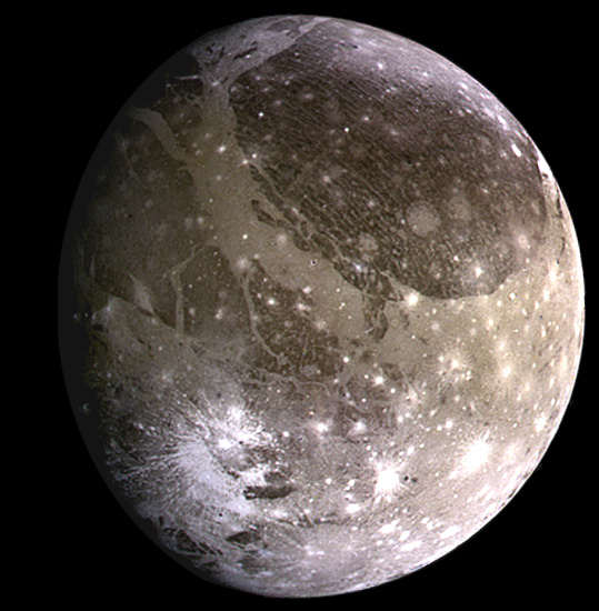 Ganymedes - maan van Jupiter - NASA